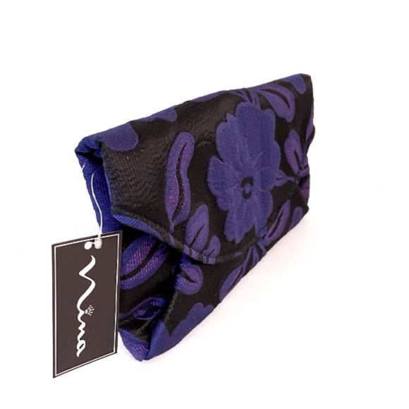 FLORAL ENVELOPE IRIDESCENT CLUTCH NWT - Picture 5 of 8